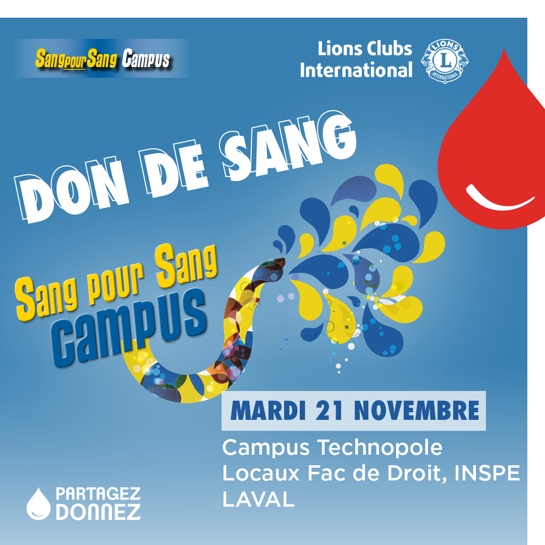 Collecte de sang : « Sang pour Sang Campus »